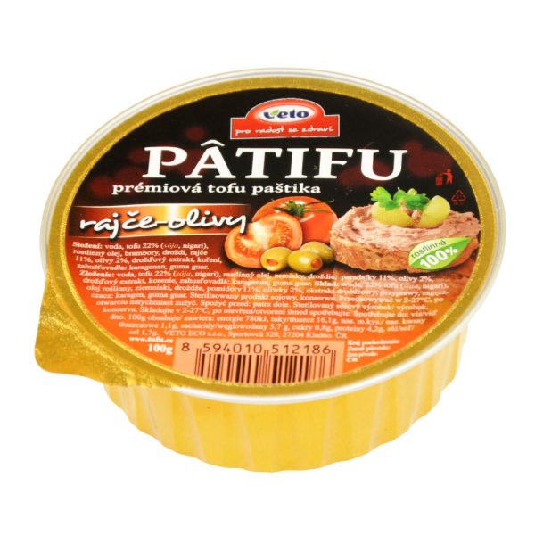 PATIFU paradajky a olivy 100 g VETO ECO