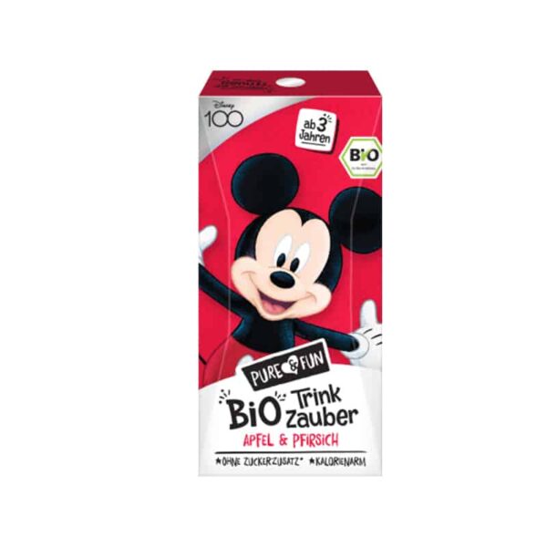 Nápoj s Bio jablkovo-broskyňovou šťavou Mickey 200 ml